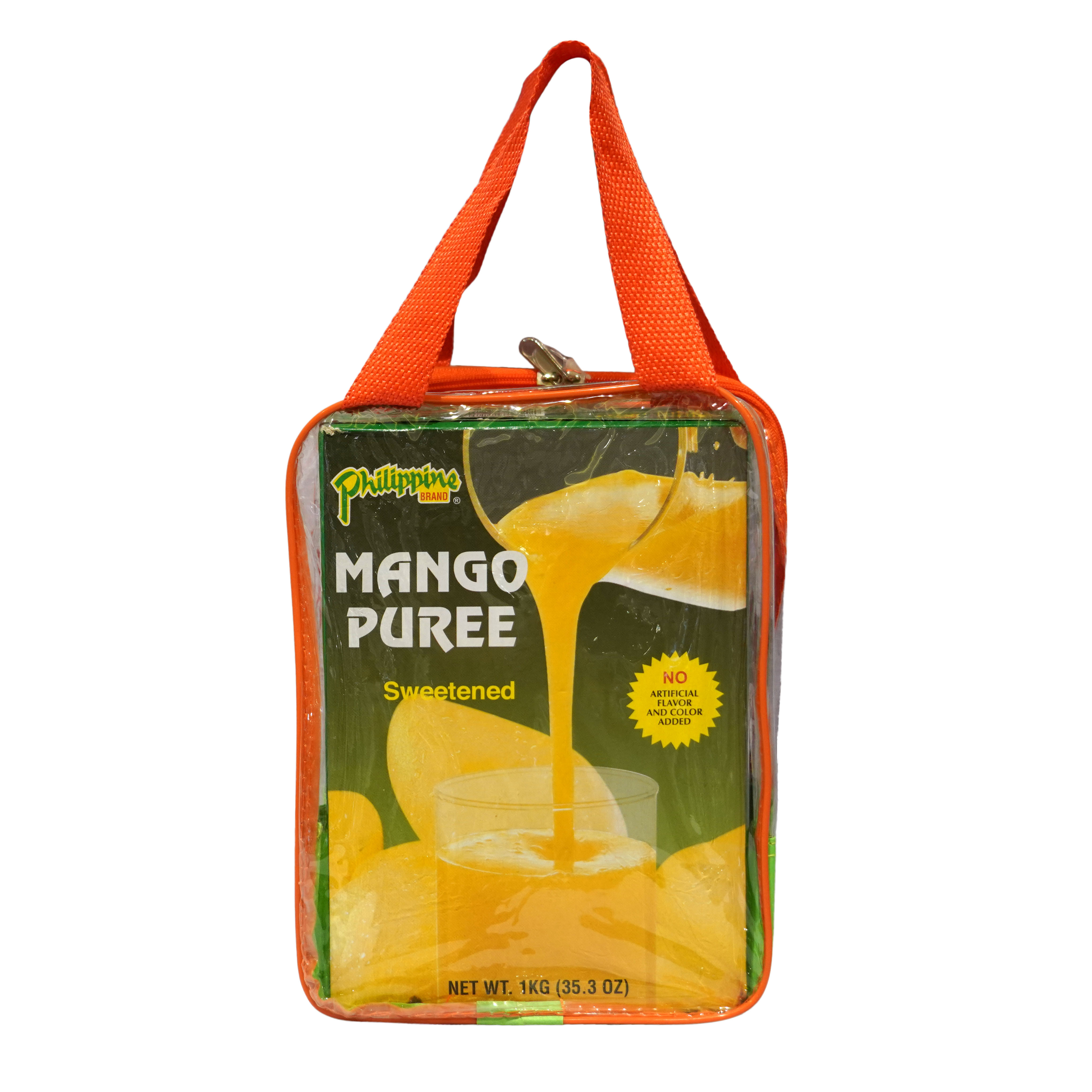 Philippine Brand Mango Puree Sweetened (2 packs, 1kg each)